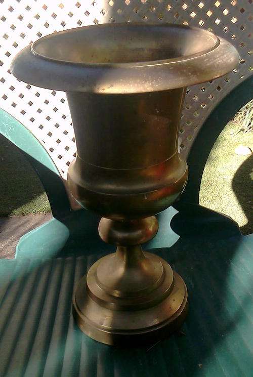 CLASSICAL URN SHAPED BRASS PLANTER